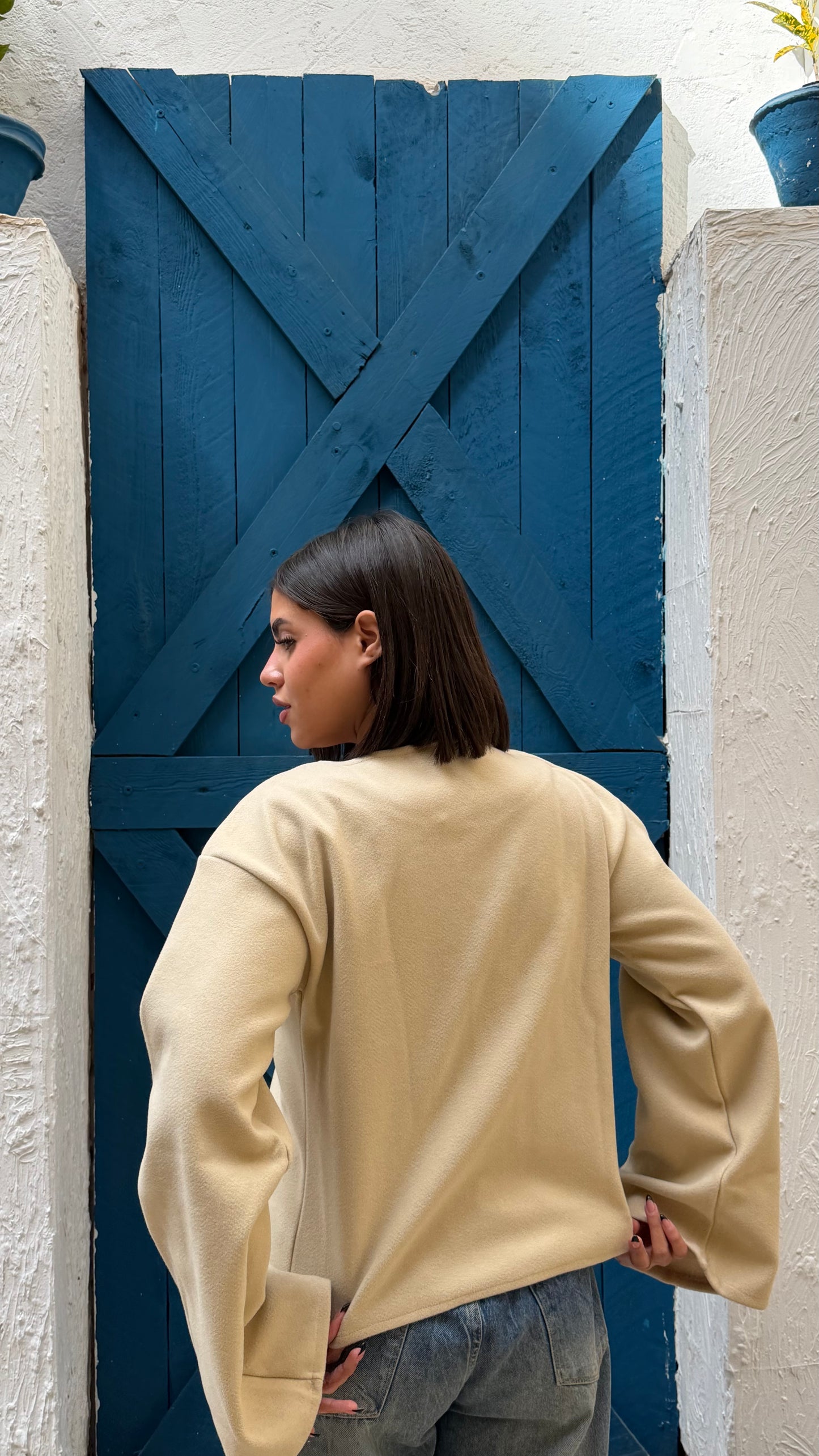 Curve jacket - Beige