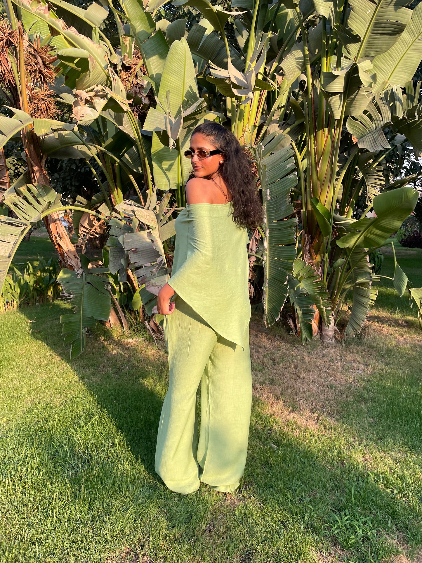 Crinkle set - Mint Green