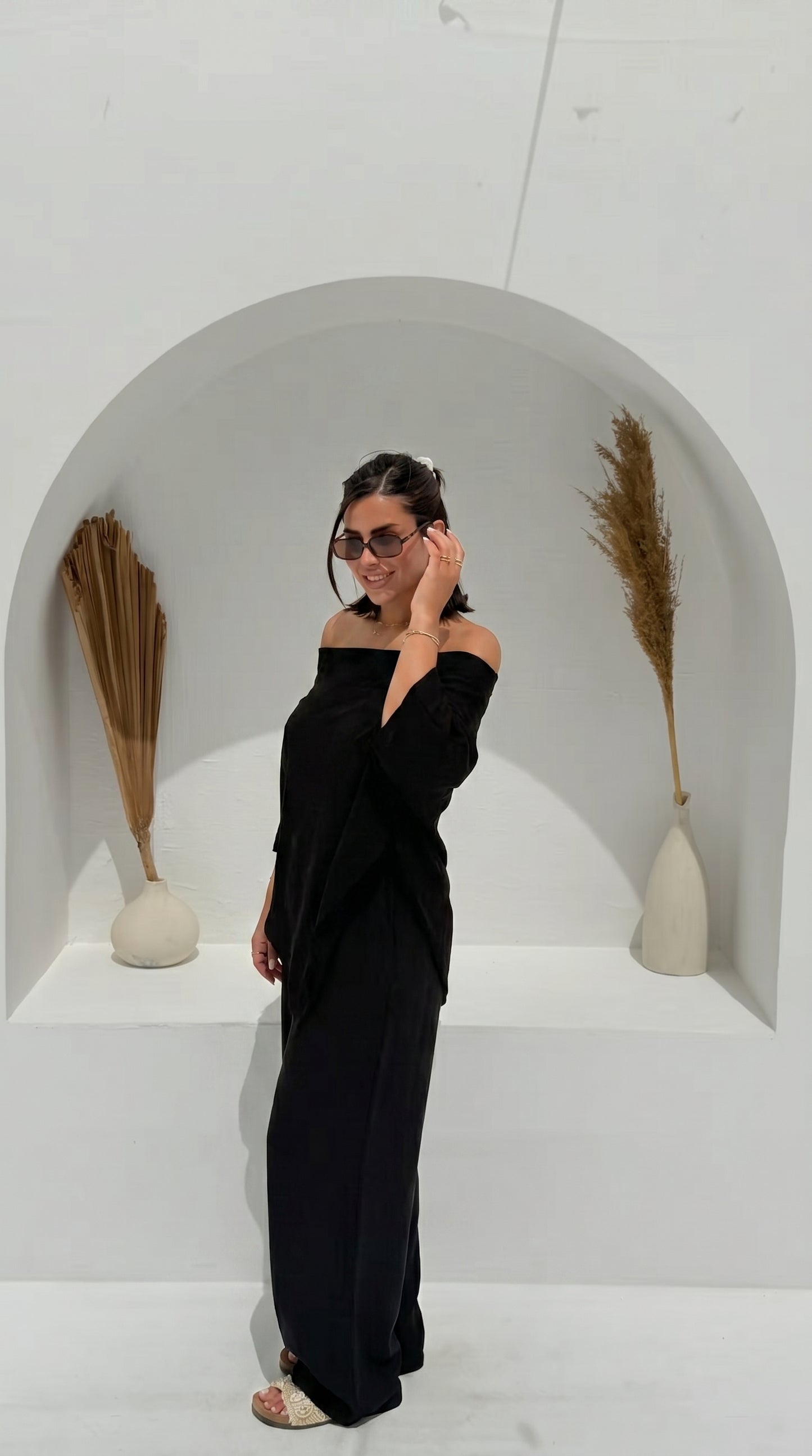 Crinkle set - Black