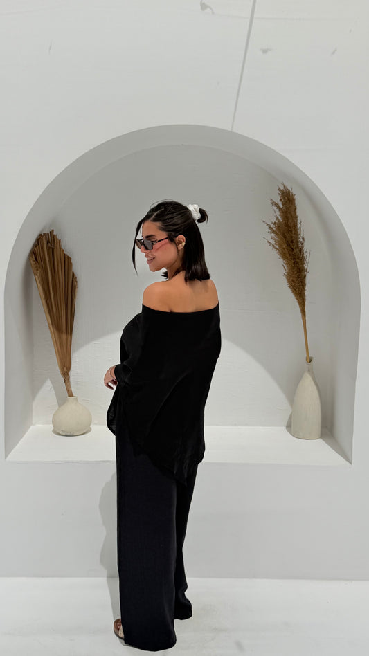 Crinkle set - Black
