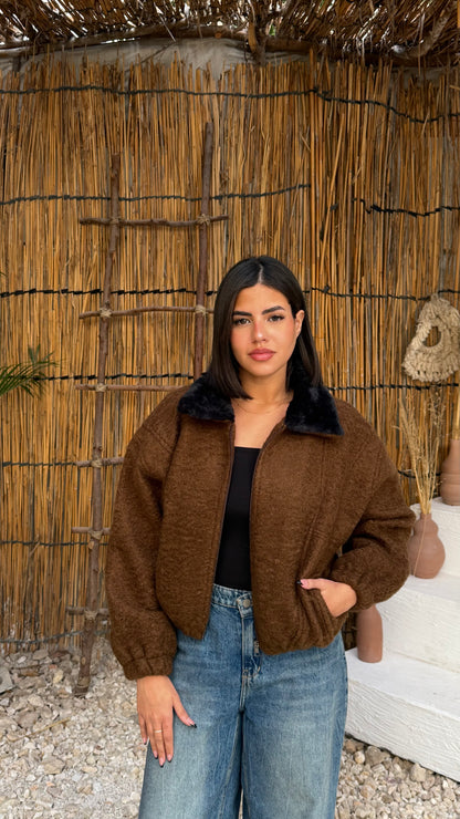 Teddy jacket - COCOA