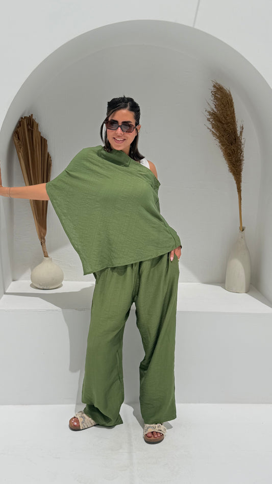 Crinkle set - Dark green