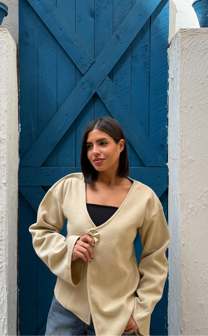 Curve jacket - Beige
