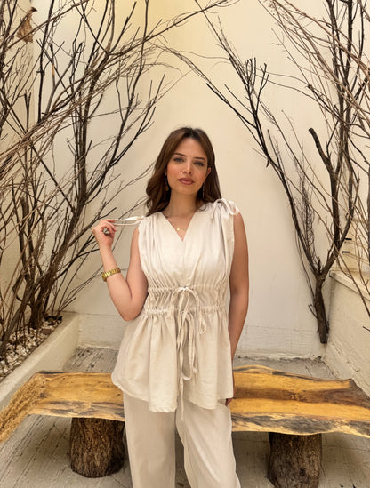 Tie linen set