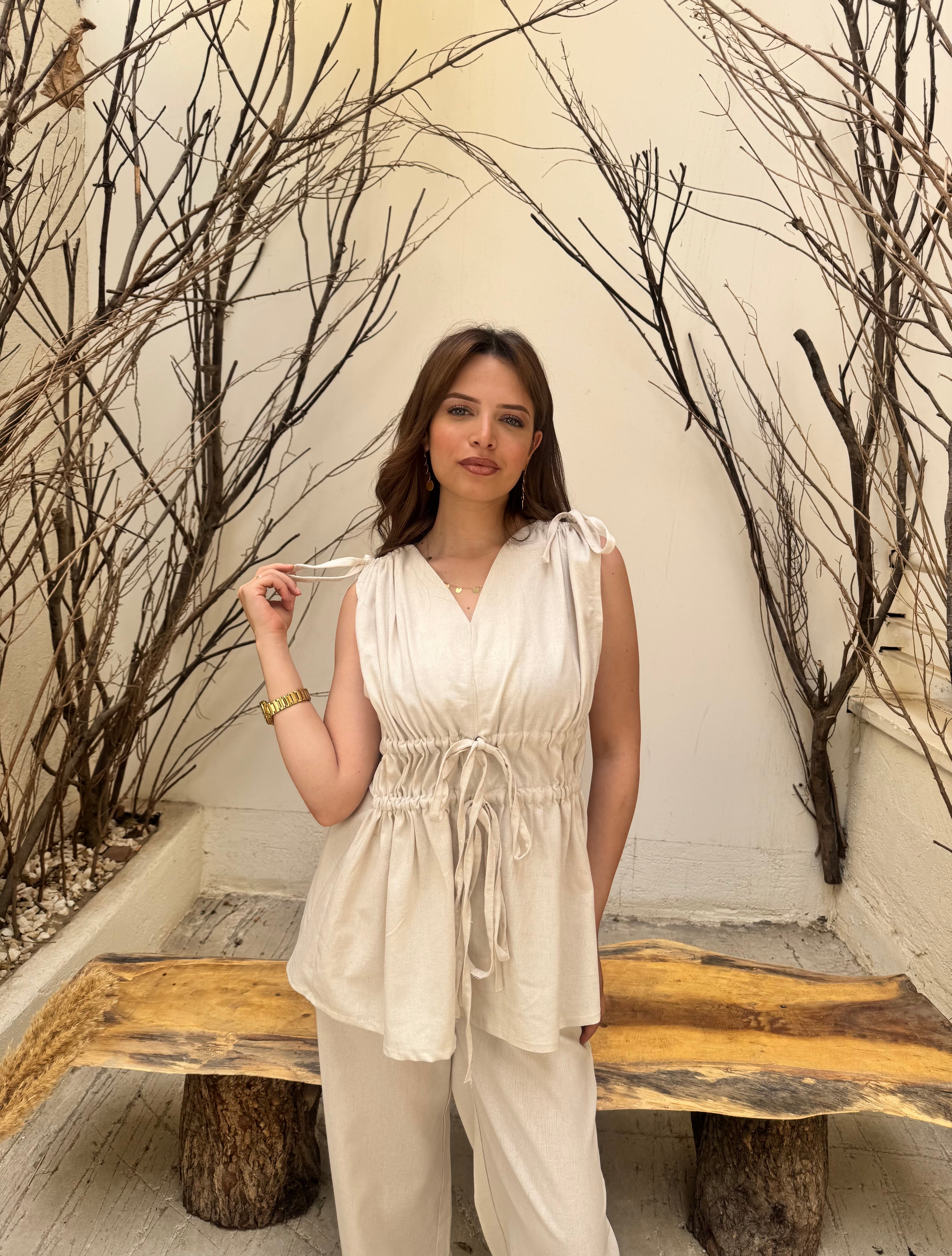 Tie linen set