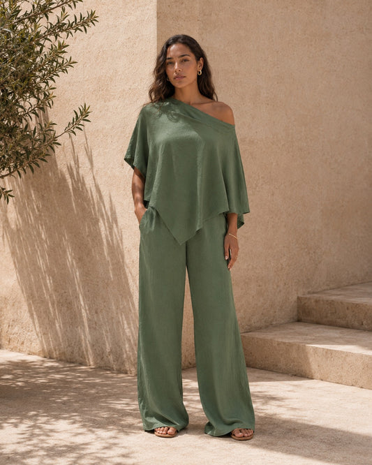 Crinkle set - Dark green