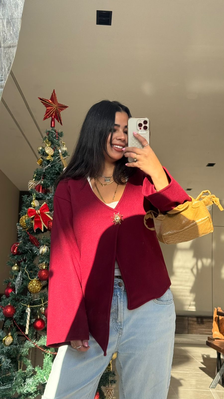 Curve jacket - Burgundy