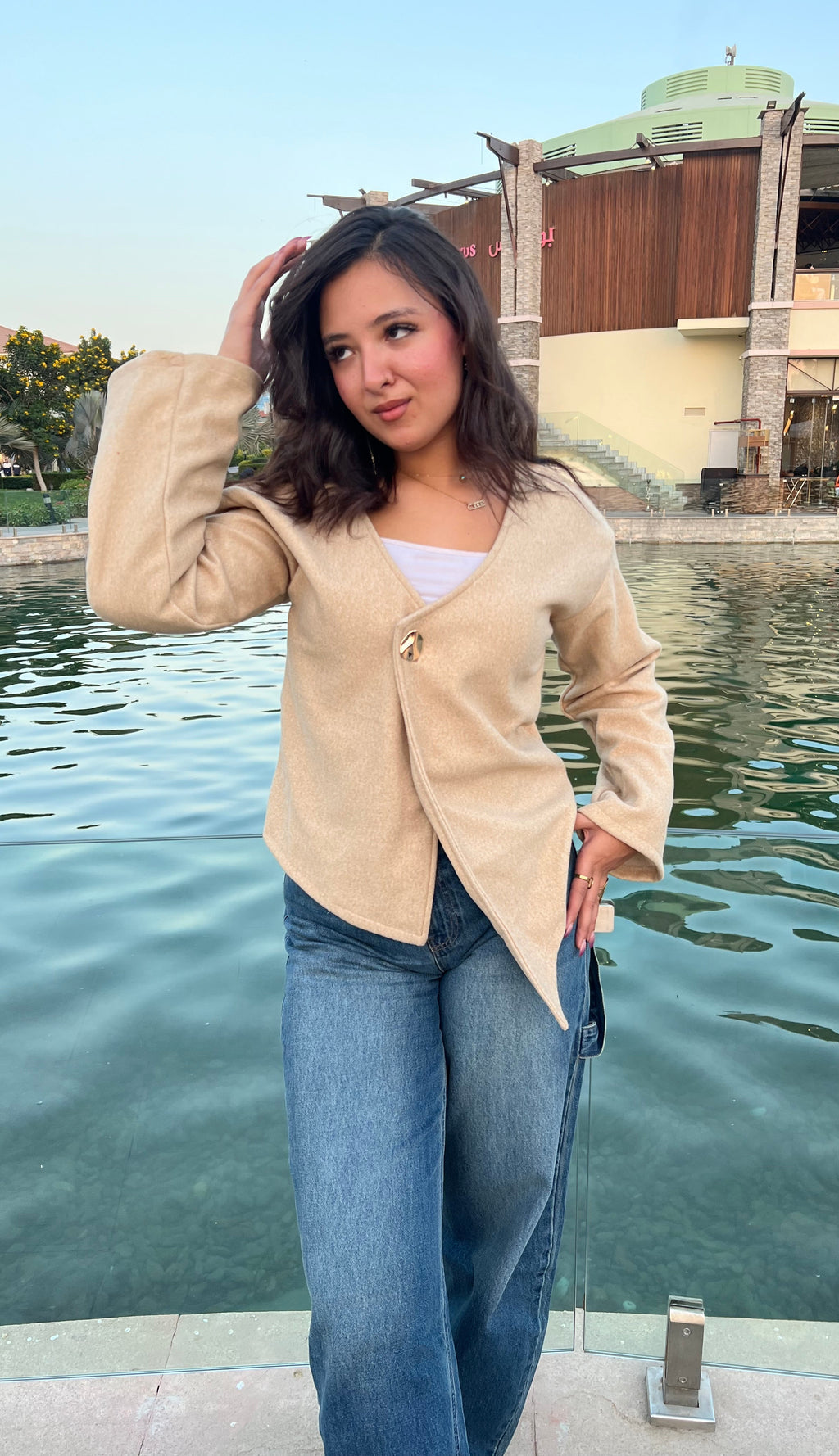 Curve jacket - Beige