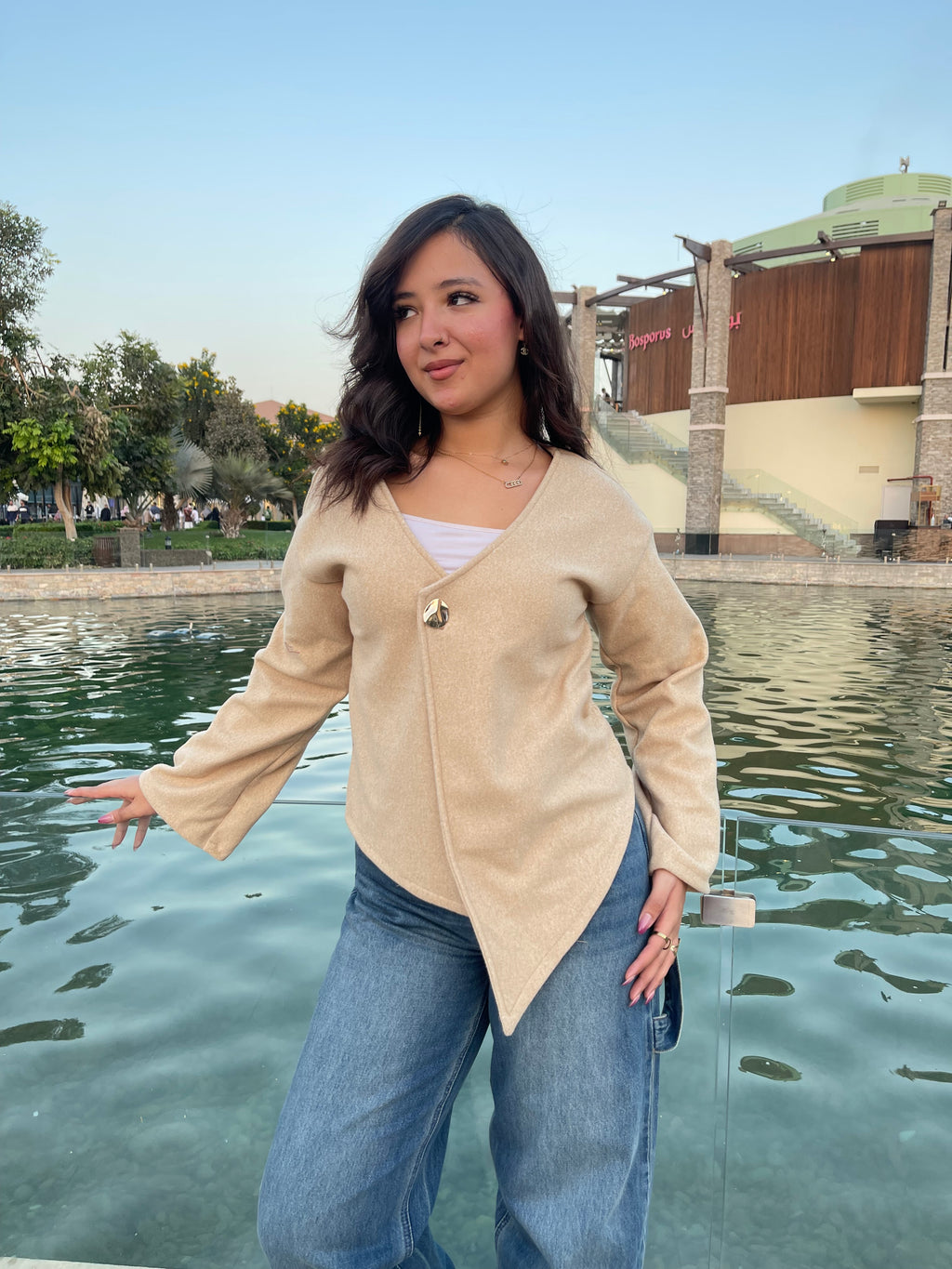 Curve jacket - Beige