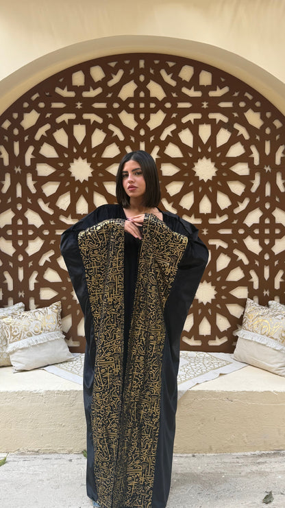 Velvet black kaftan