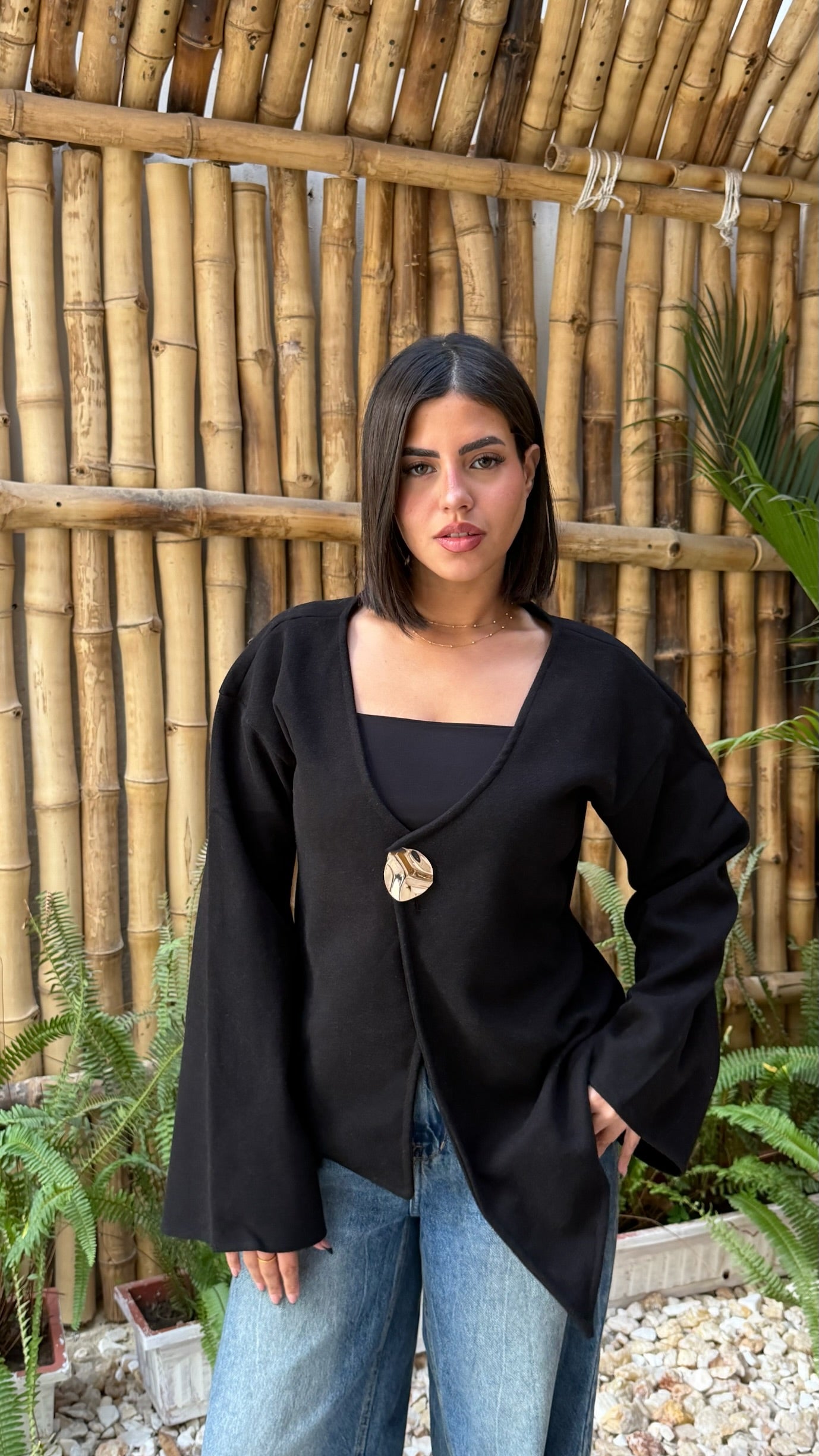 Curve jacket - Black