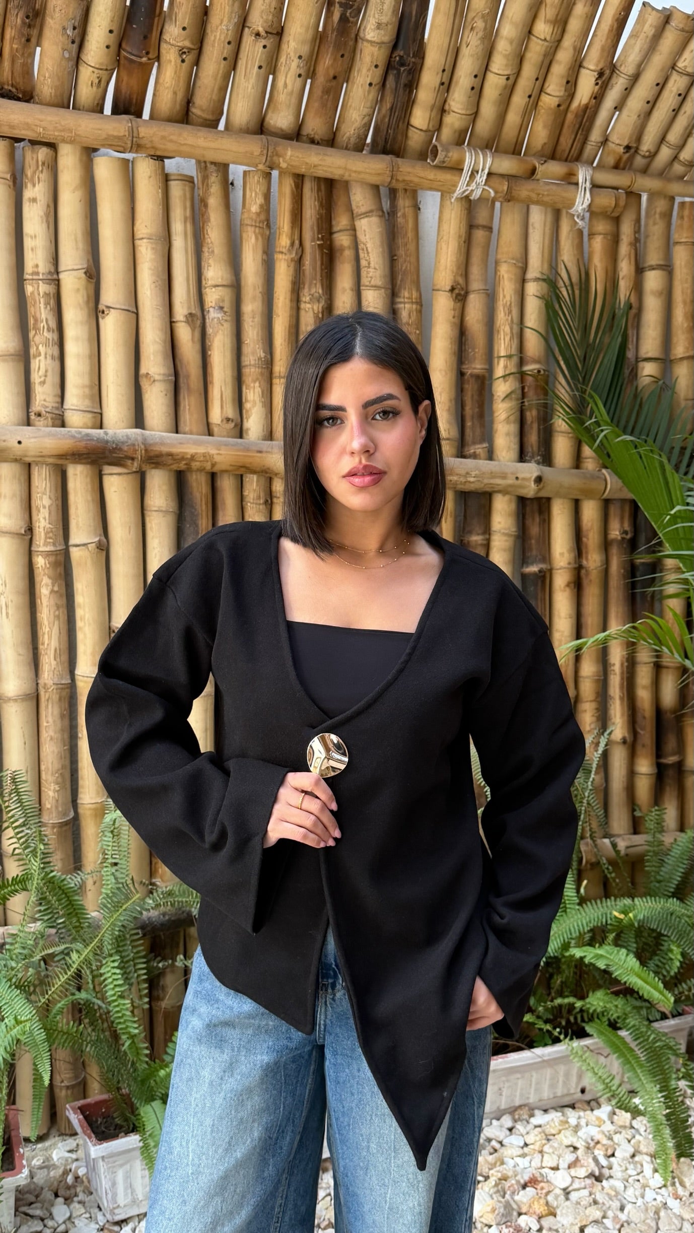 Curve jacket - Black