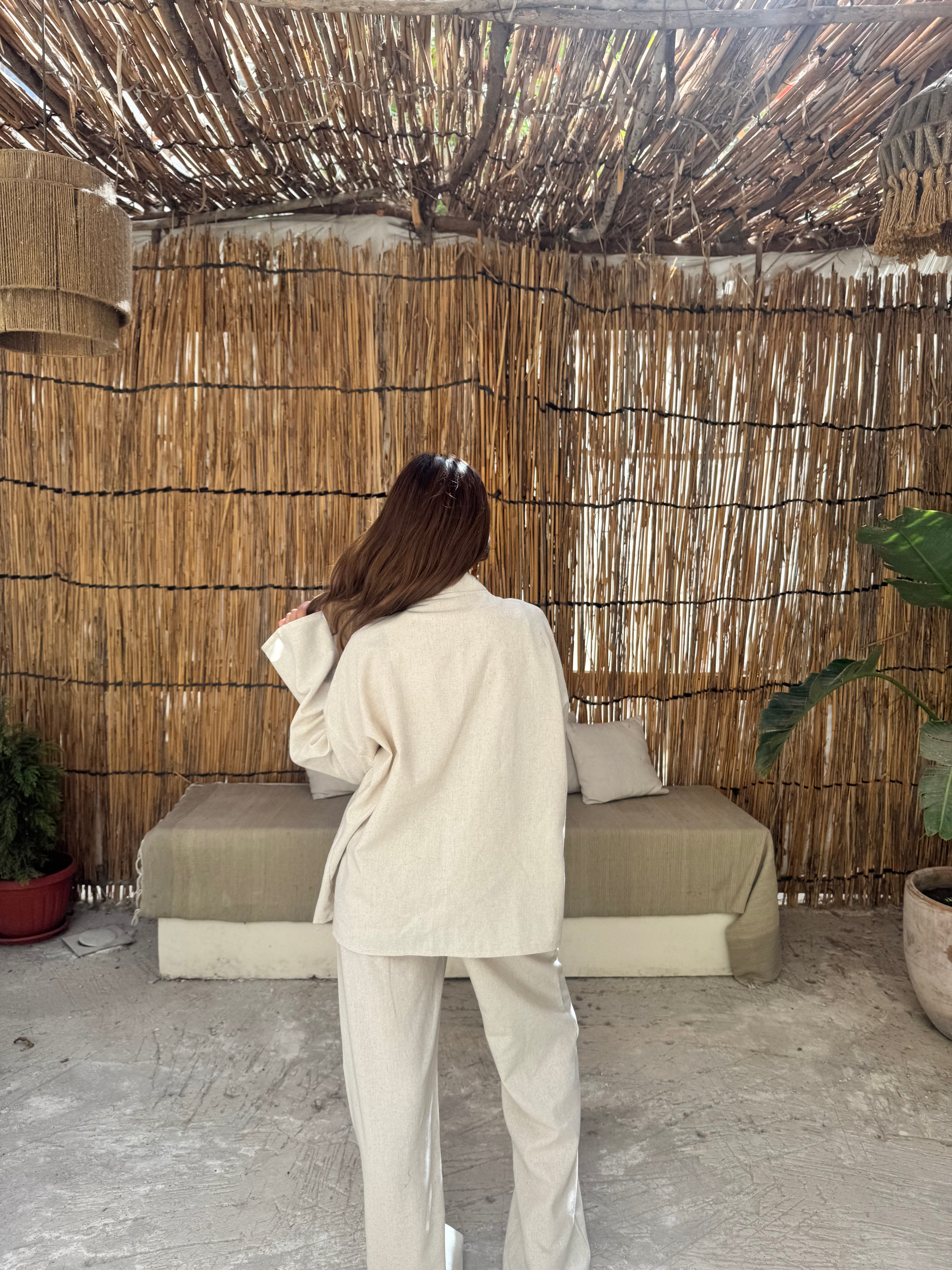Tie linen set