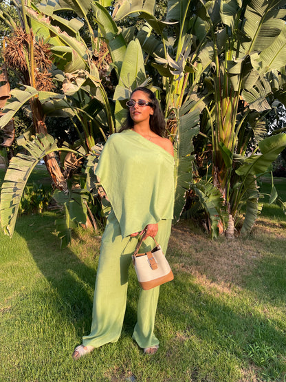 Crinkle set - Mint Green