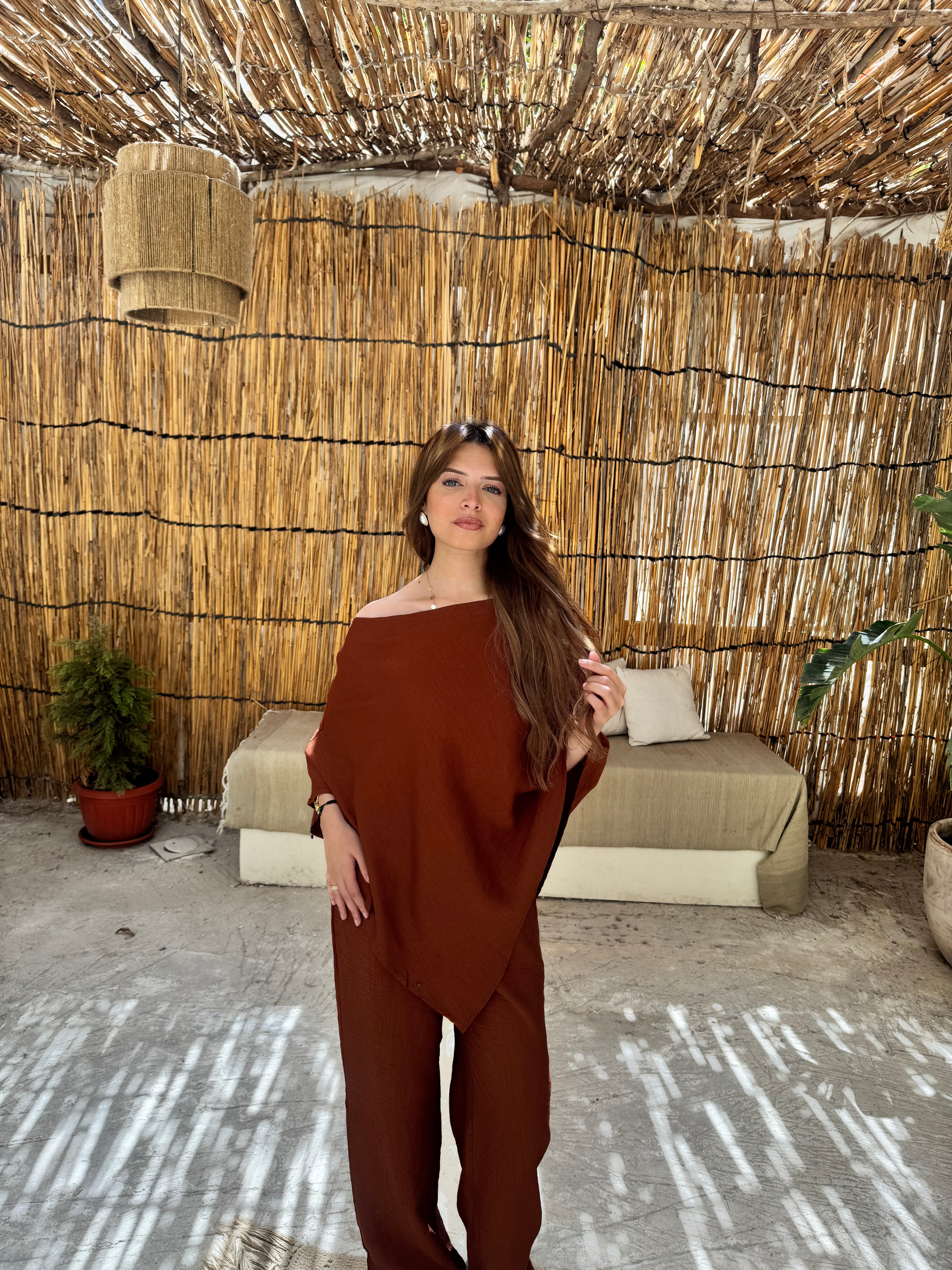 Crinkle set-Brown