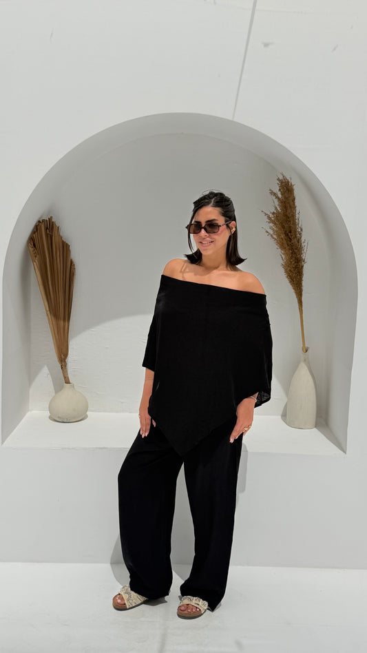 Crinkle set - Black